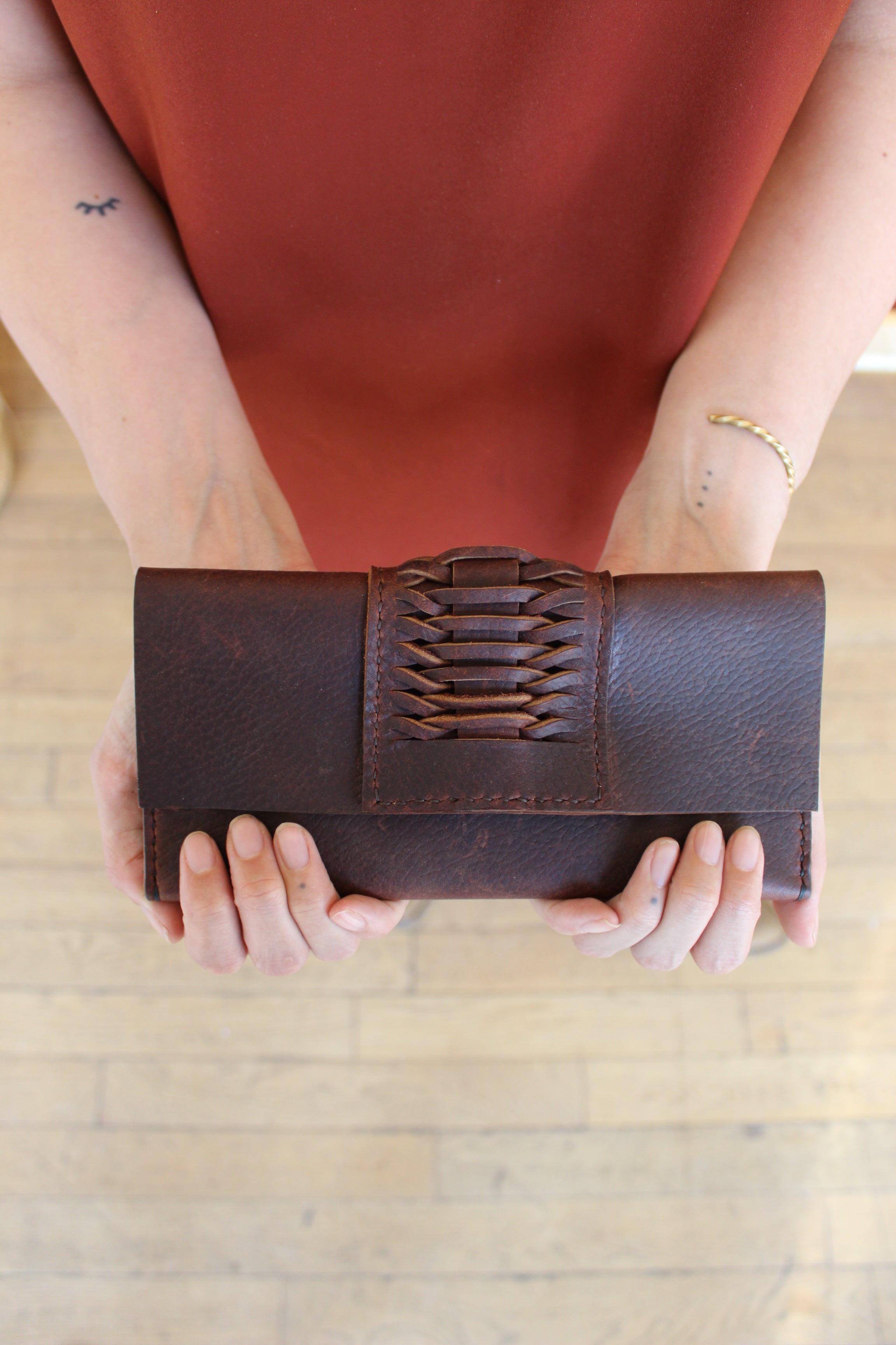 Long Woven Wallet