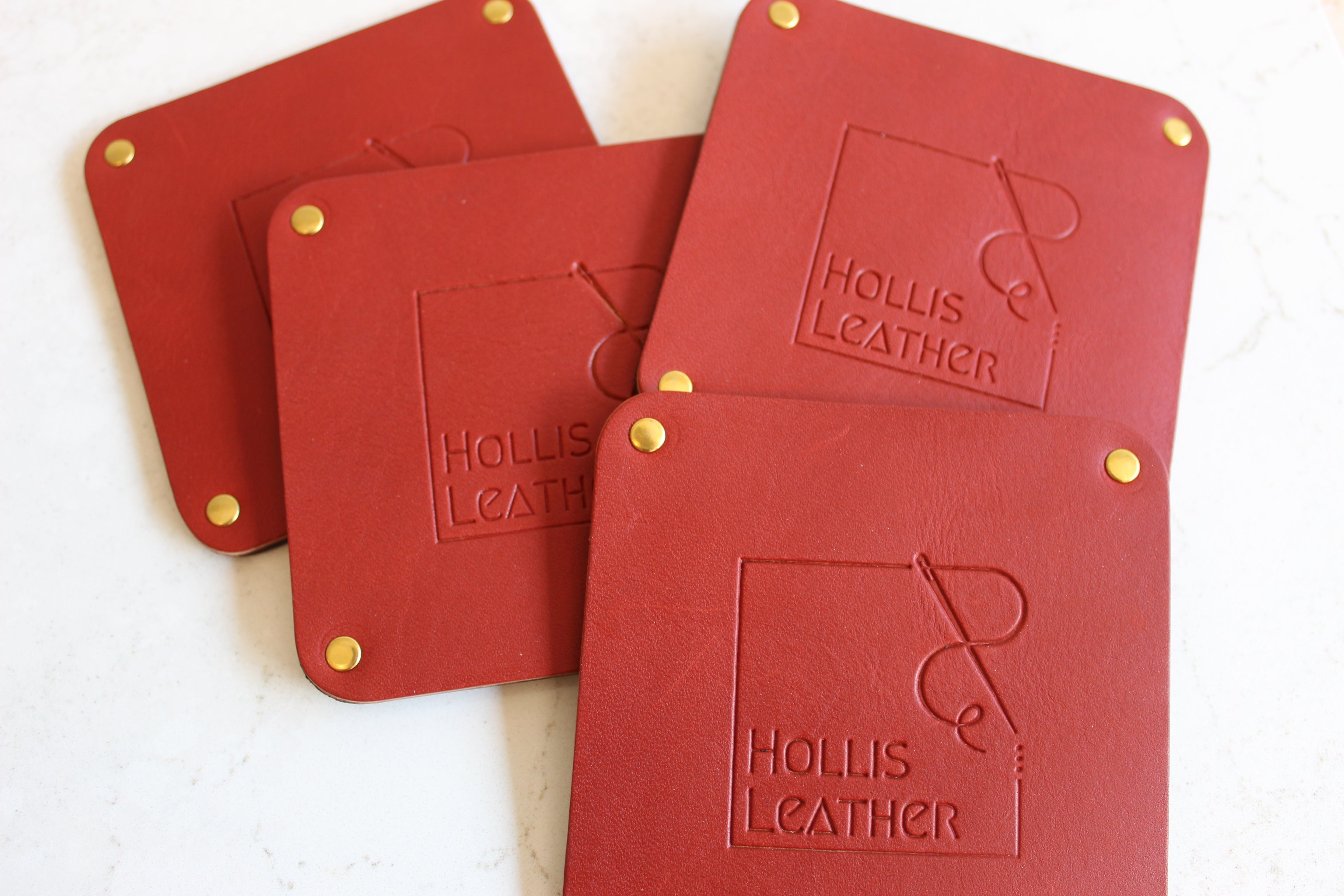 Hollis Leather Coasters (Double-Sided)