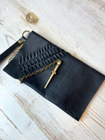 Load image into Gallery viewer, Small Woven Spike Wristlet
