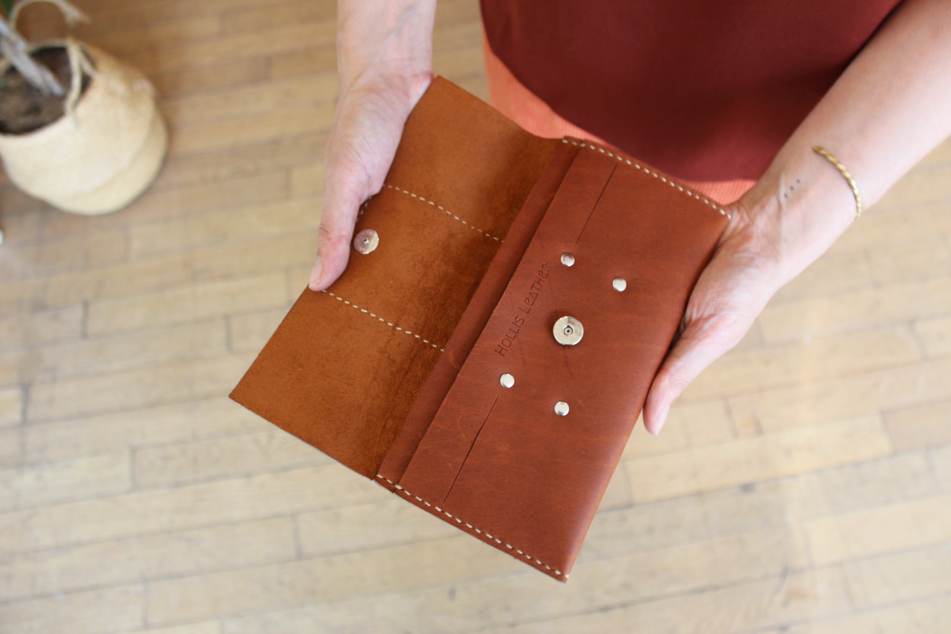 Long Woven Wallet