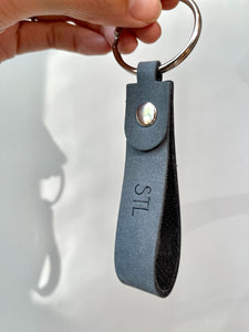 Hollis Leather St. Louis Key Chain Gray Stl