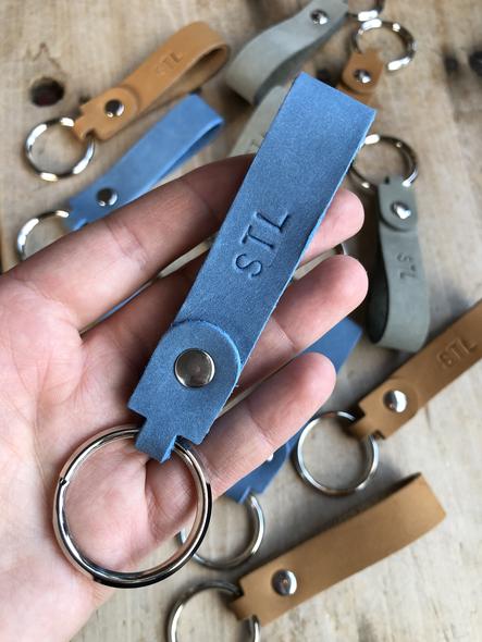 Leather Treaty Keychain Loop - St. Louis Blues