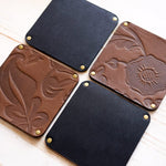 Load image into Gallery viewer, Leather Coasters: Set of 4 Leather Coaster Papillon Press 
